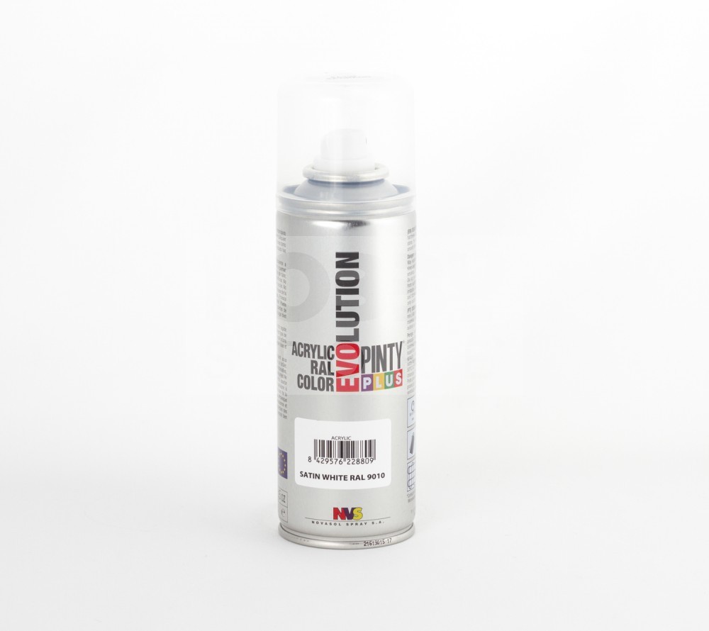 Pinty Plus Evolution akril spray - Pure White RAL9010 (szatén fehér) 200 ml PP365